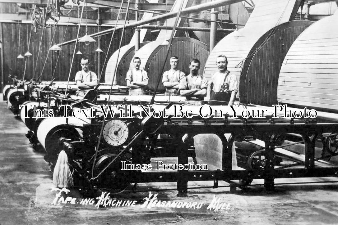 LA 4038 - Machine Workers, Heasandford Mill, Briercliffe, Burnley 1910