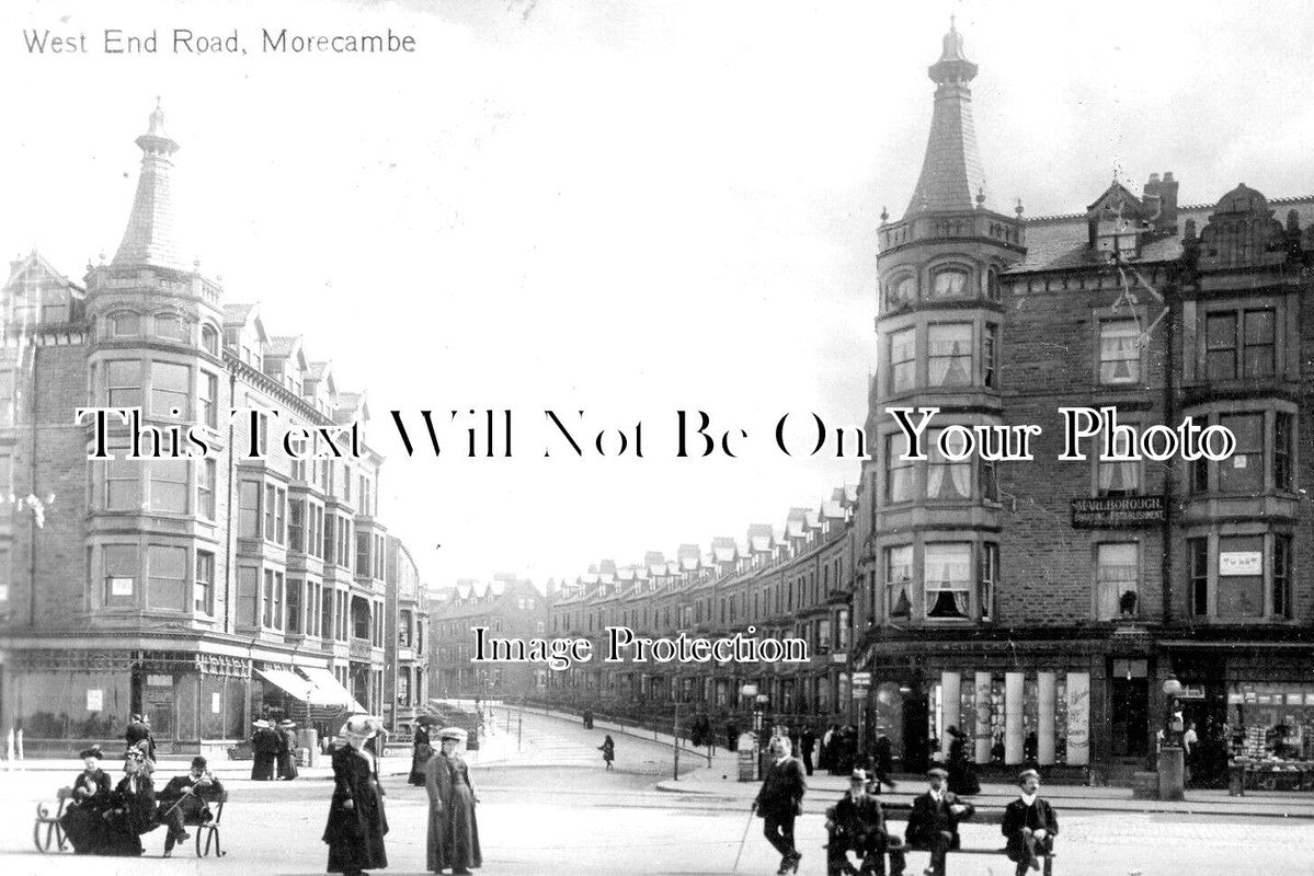 LA 4073 - West End Road, Morecambe, Lancashire c1911