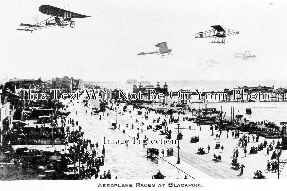 LA 4119 - Aeroplane Races At Blackpool, Lancashire