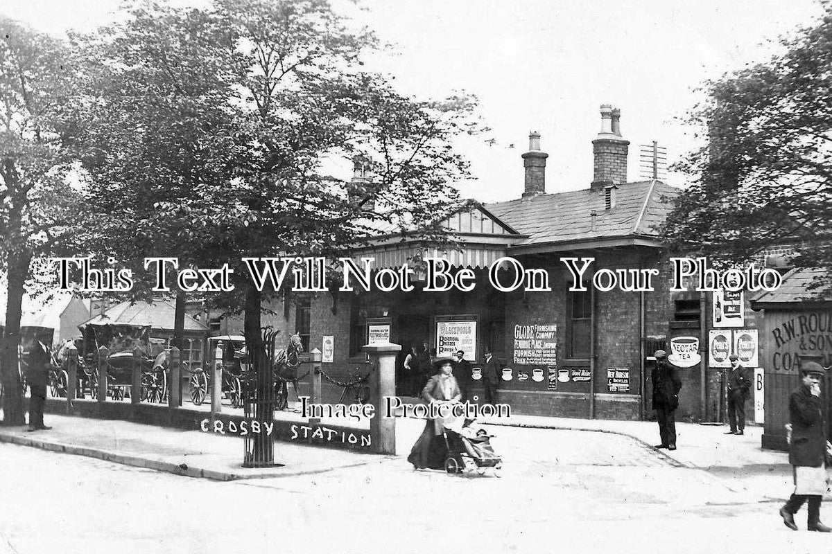 LA 417 - Blundellsands Railway Station, East Liverpool, Lancashire