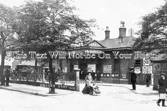 LA 417 - Blundellsands Railway Station, East Liverpool, Lancashire