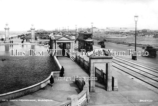 LA 4207 - New South Promenade, Blackpool, Lancashire c1928