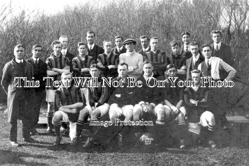 LA 4210 - St Pauls Football Club, Southport, Lancashire 1914