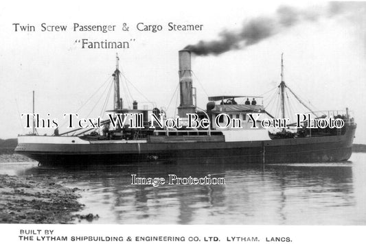 LA 4211 - Fantiman Steamer, Lytham Shipbuilding, Lancashire