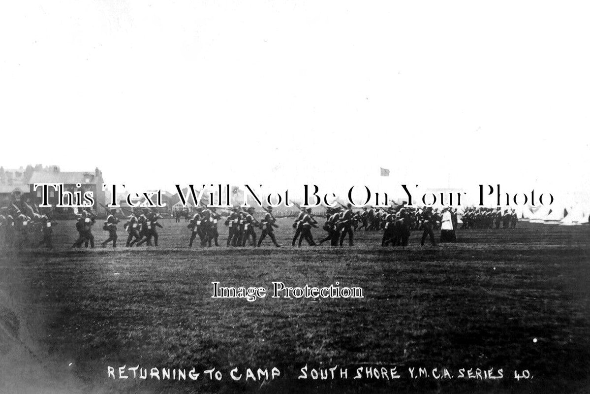 LA 4332 - South Shore Camp, Blackpool, Lancashire WW1