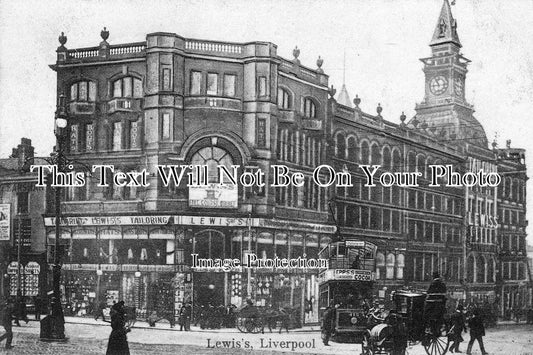 LA 44 - Lewis's Store, Liverpool, Lancashire c1905