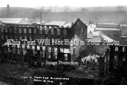 LA 4416 - Fire At Mount Sion Bleach Works, Radcliffe, Lancashire 1913