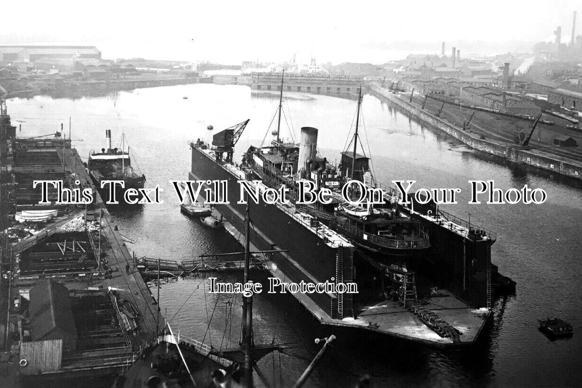 LA 4430 - Devonshire Dock From Vickers Crane, Barrow, Lancashire