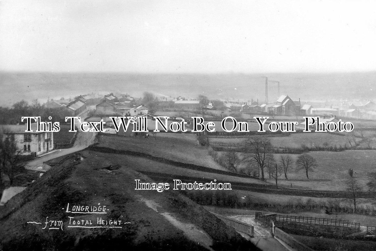 LA 444 - Longridge From Tootal Height, Preston, Lancashire c1909