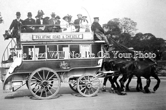 LA 4449 - Horse Drawn Charabanc, Palatine Road, Cheadle, Manchester