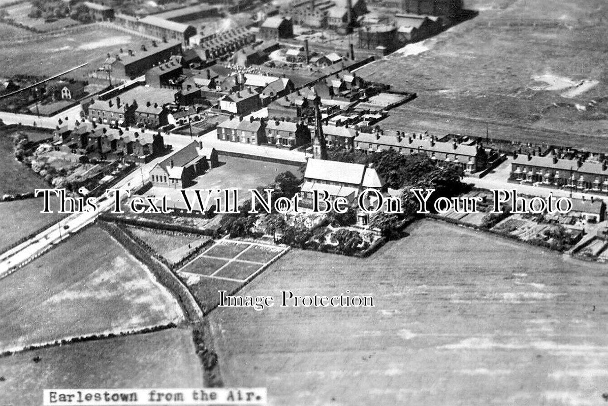 LA 4451 - Earlestown From The Air, Lancashire