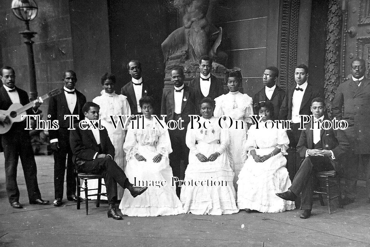 LA 4465 - Jamaican Choir, St Georges Hall, Liverpool, Lancashire 1907