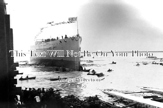 LA 4492 - Launch Of HMS Princess Royal, Walney Channel, Barrow, Lancashire