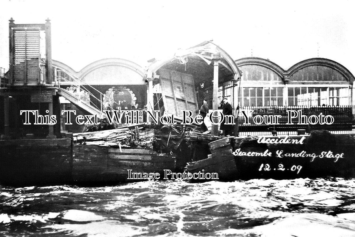 LA 4493 - Accident At Seacombe Landing Stage, Lancashire 1909