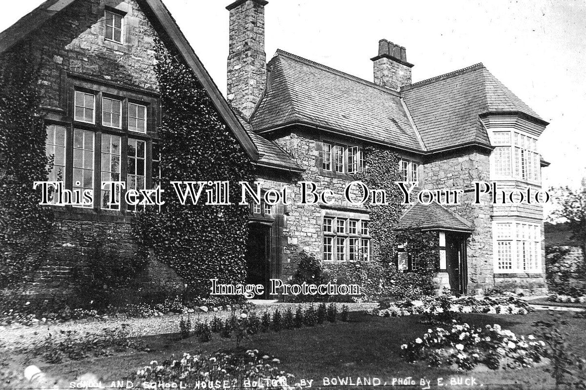 LA 4521 - School & School House, Bolton By Bowland, Lancashire