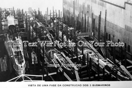 LA 4536 - Portuguese Submarines Construction At Barrow, Lancashire