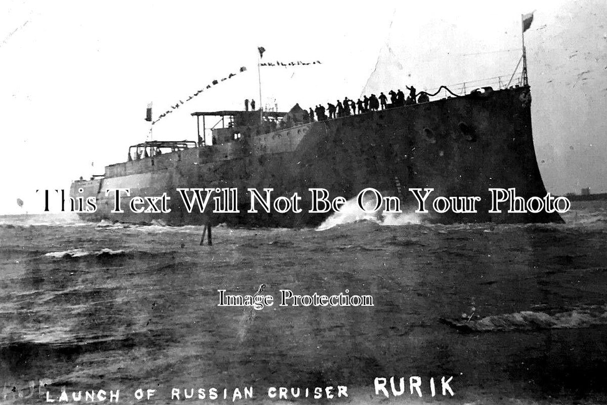 LA 4567 - Launch Of Russian Cruiser Rurik, Barrow, Lancashire