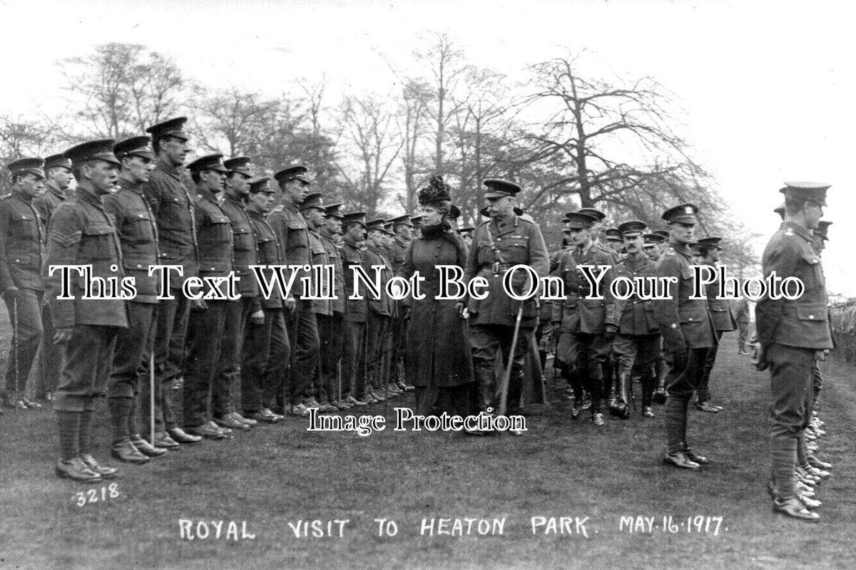 LA 4575 - Royal Visit To Heaton Park, Manchester, Lancashire 1917 WW1