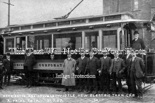 LA 4590 - Accrington & Oswaldtwistle New Electric Tram Car, Lancashire