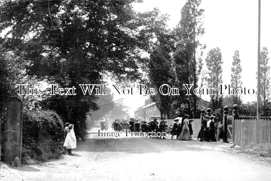 LA 4592 - Church Parade, Culcheth, Lancashire c1905