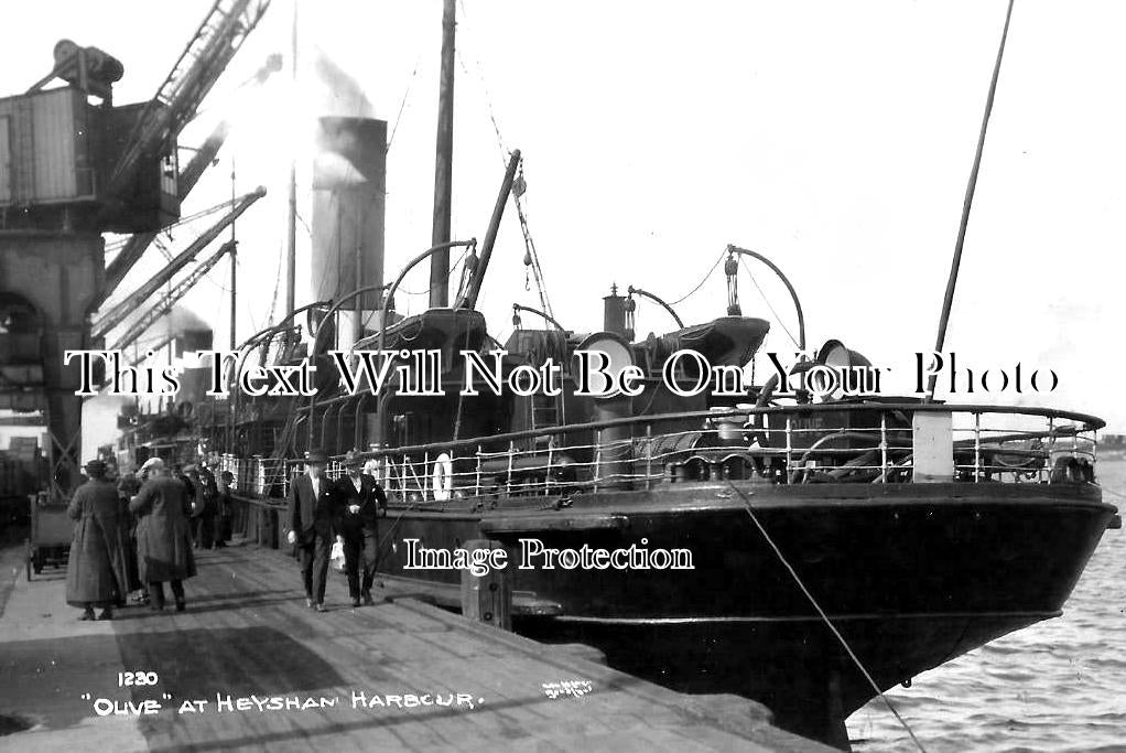 LA 4625 - SS Olive At Heysham Harbour, Lancashire c1927