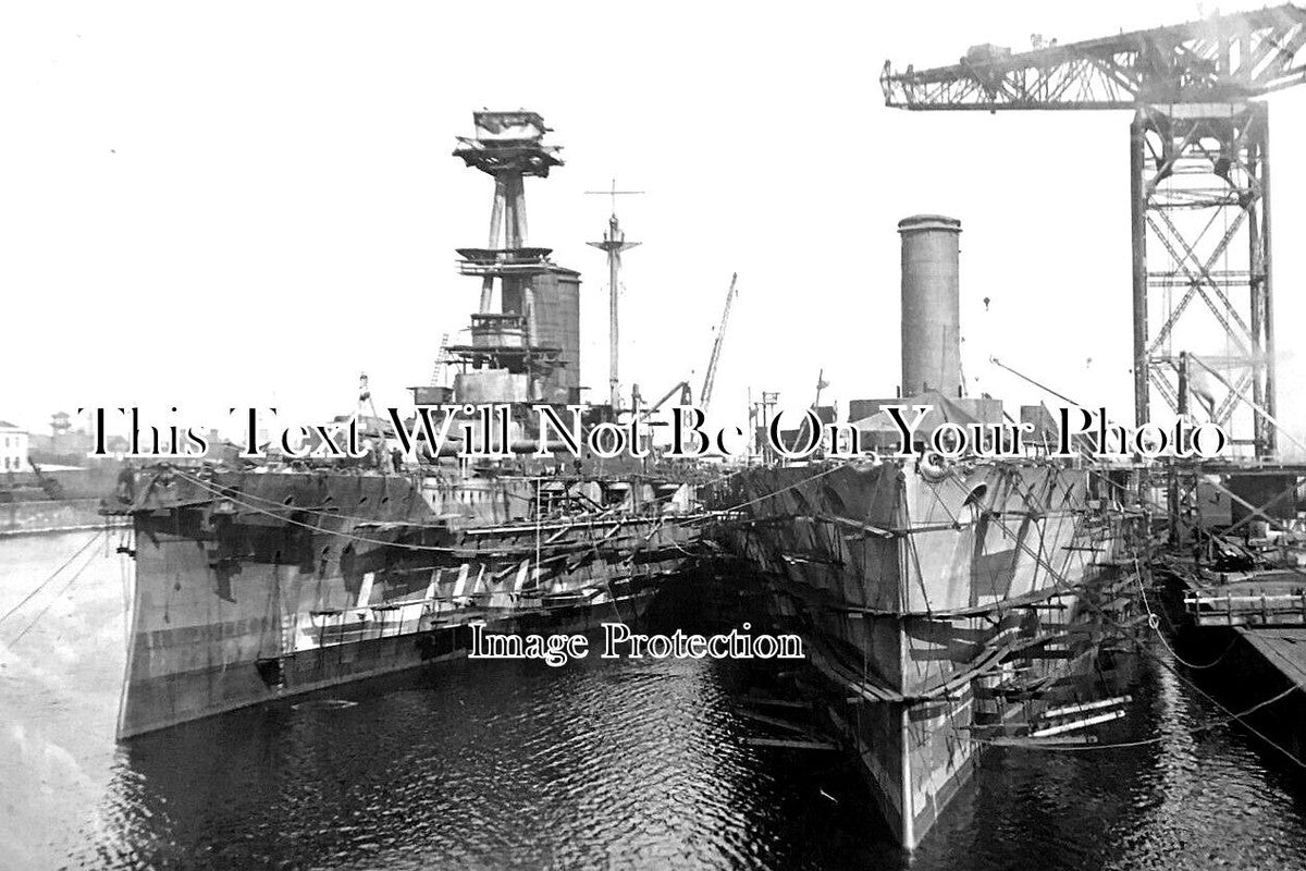 LA 4644 - HMS Emperor Of India & HMS Erin, Barrow, Lancashire