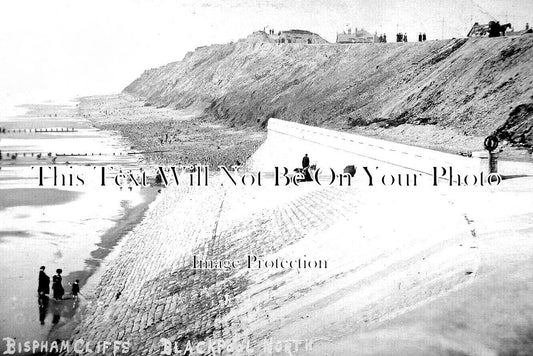 LA 4673 - Bispham Cliffs, Blackpool North, Lancashire c1925