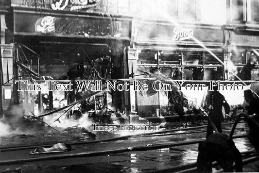LA 4685 - Fire At Boots Chemist, Corporation Street, Blackpool, Lancashire
