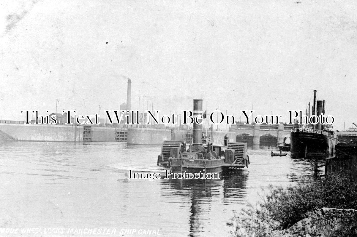 LA 469 - Mode Wheel Lock, Manchester Ship Canal, Lancashire c1911