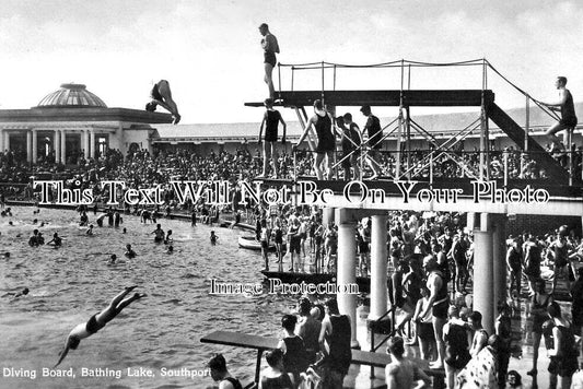 LA 4724 - Diving Board, Bathing Lake, Southport, Lancashire