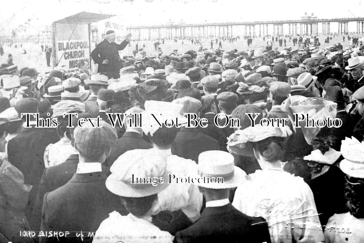 LA 4760 - Lord Bishop Of Manchester On Blackpool Beach, Lancashire