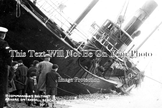 LA 4818 - Wreck Of Trawler Commandant Bultinck, Rossall Beach, Lancashire 1929