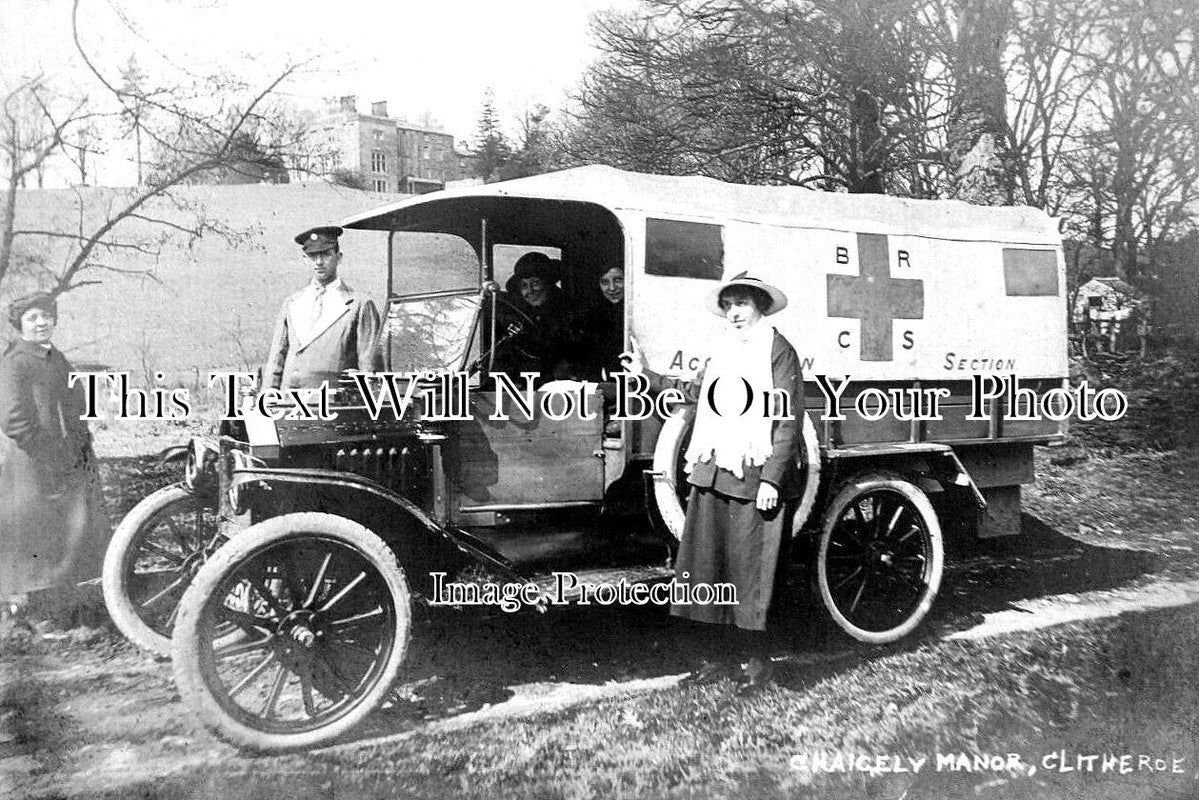 LA 4885 - Red Cross Ambulance, Chaigely Manor, Clitheroe, Lancashire