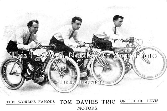 LA 4921 - Tom Davies Trio, Levis Motorcycles, Wall Of Death c1923