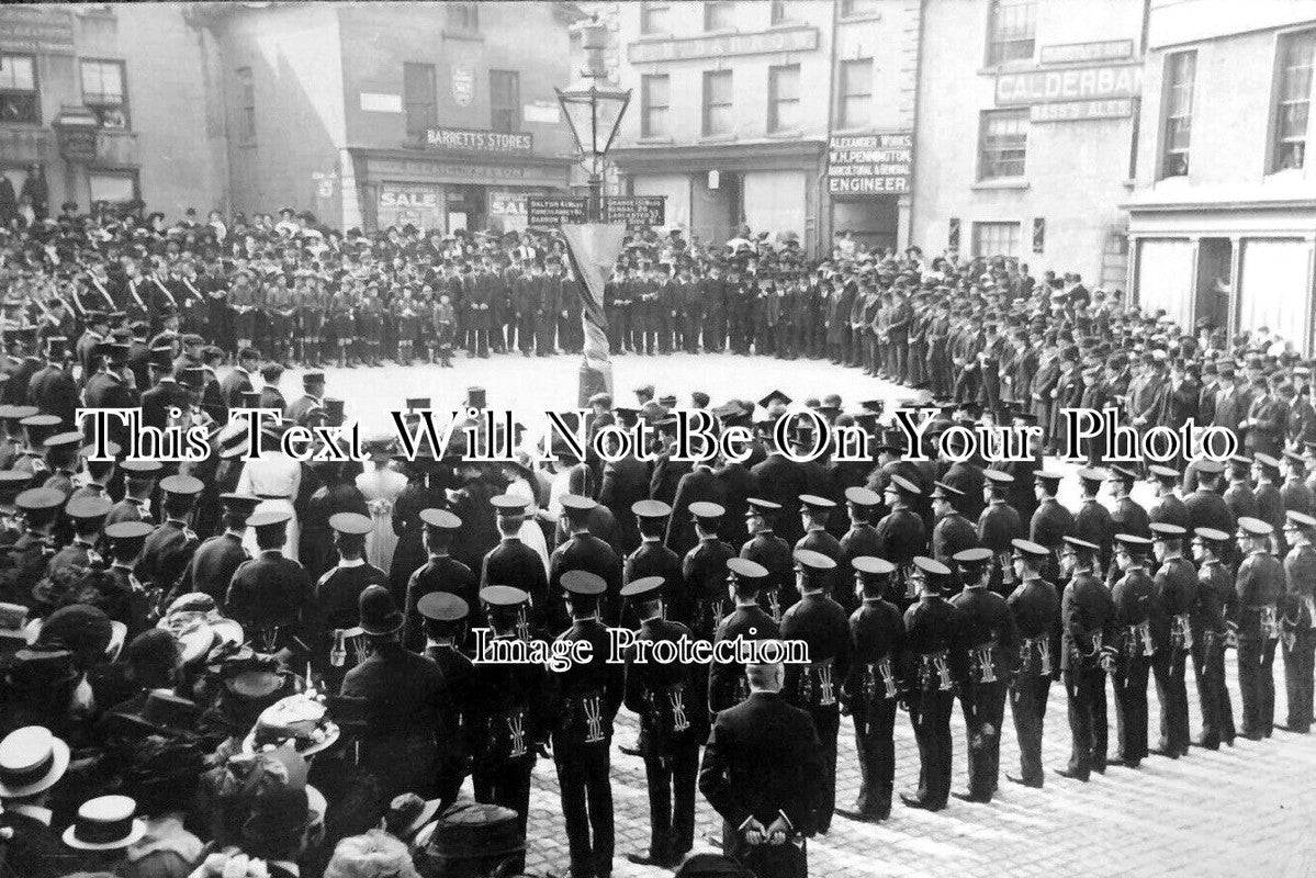 LA 4958 - Ulverston Military Ceremony, Lancashire c1918 WW1