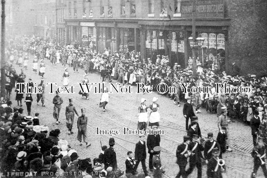 LA 4972 - Lifeboat Procession, Manchester, Lancashire 1907