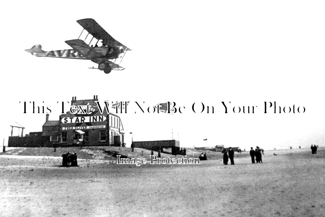 LA 4981 - Star Inn Pub & Avro Bi-Plane Flying Blackpool, Lancashire