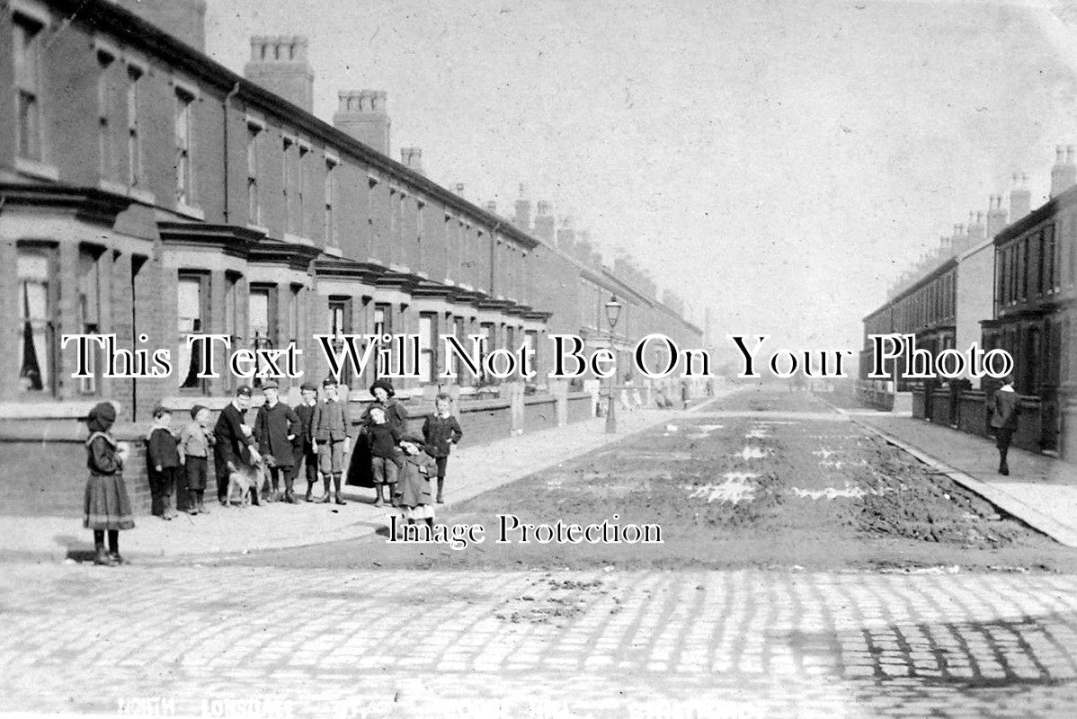 LA 499 - North Lonsdale Street, Stretford, Manchester, Lancashire c1906