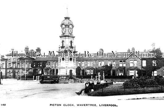 LA 5084 - Picton Clock, Wavertree, Liverpool, Lancashire c1918