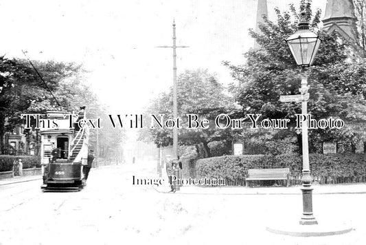 LA 5085 - Tram Terminus, Chorlton Cum Hardy, Lancashire c1907