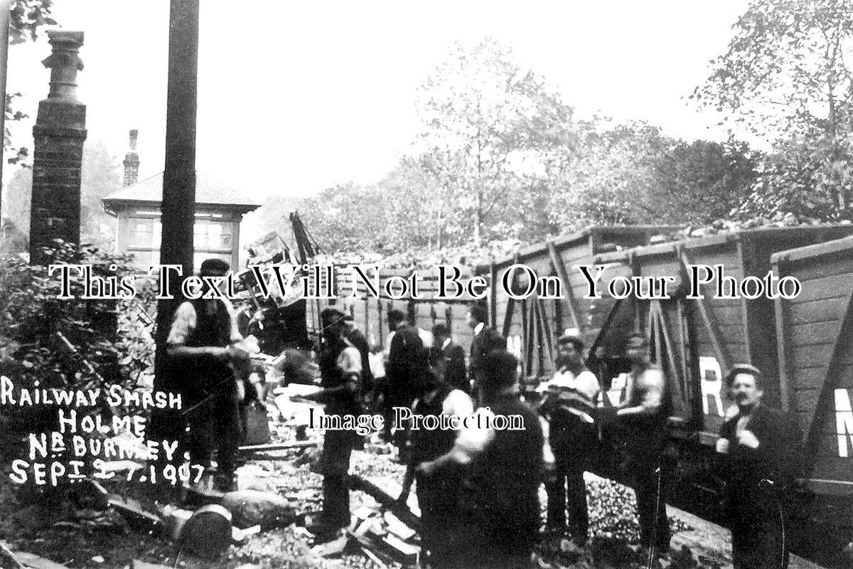 LA 5089 - Holme Railway Smash Accident, Lancashire 1907