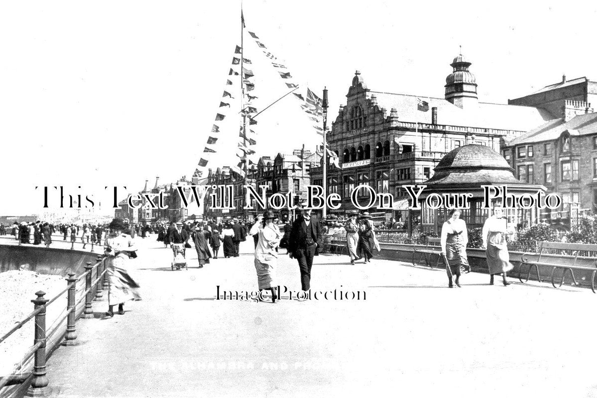 LA 5096 - The Alhambra & Promenade, Morecambe, Lancashire c1915