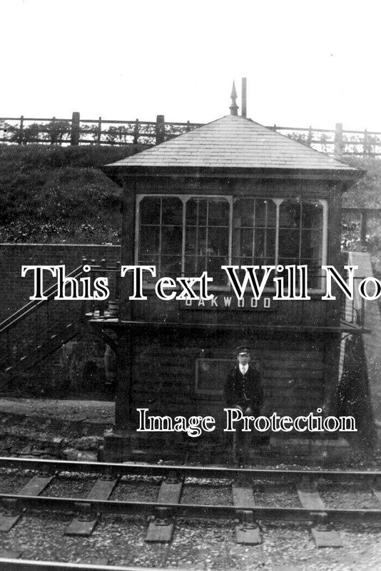 LA 5162 - Oakwood Romiley Railway Station Signal Box, Lancashire c1910