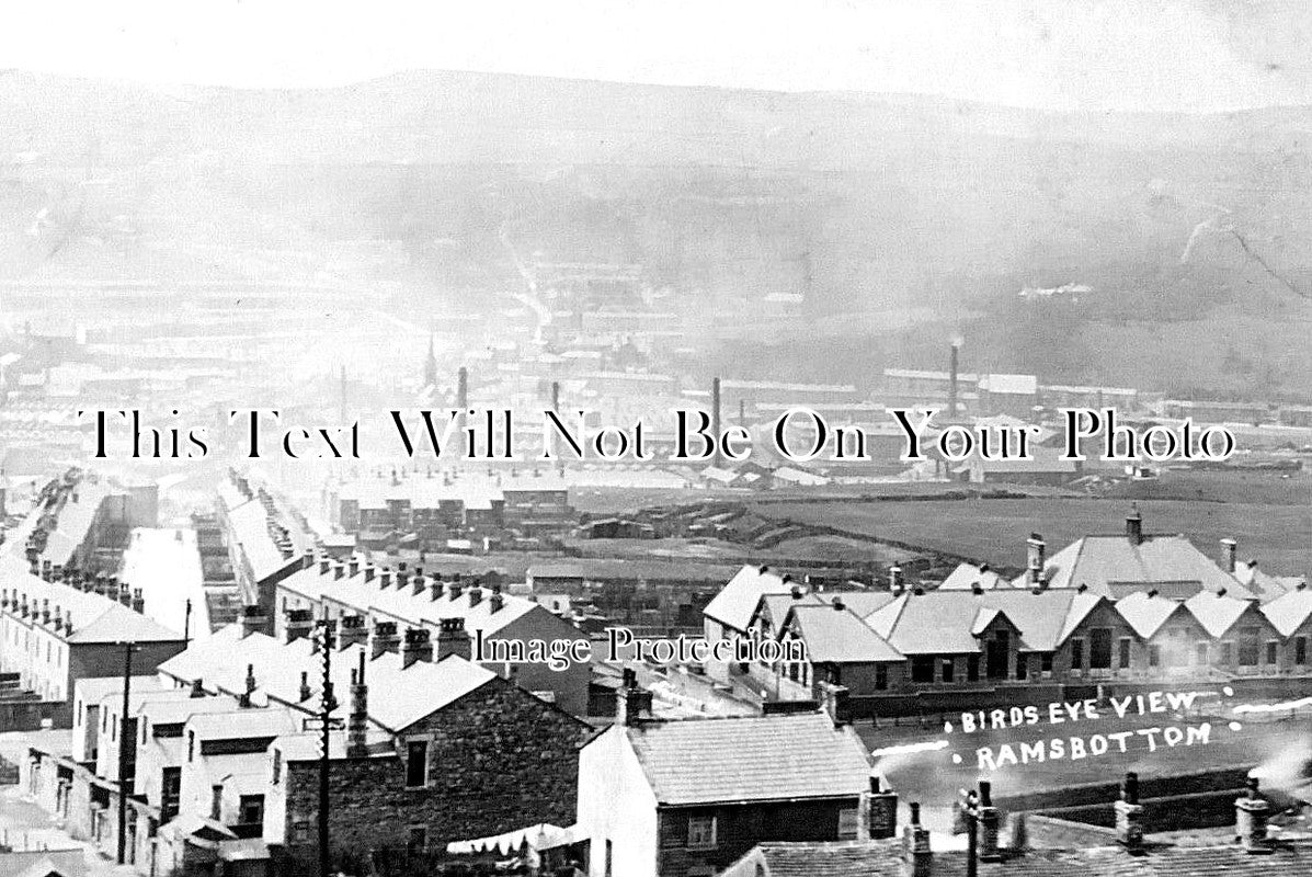 LA 5185 - Birds Eye View Of Ramsbottom, Lancashire