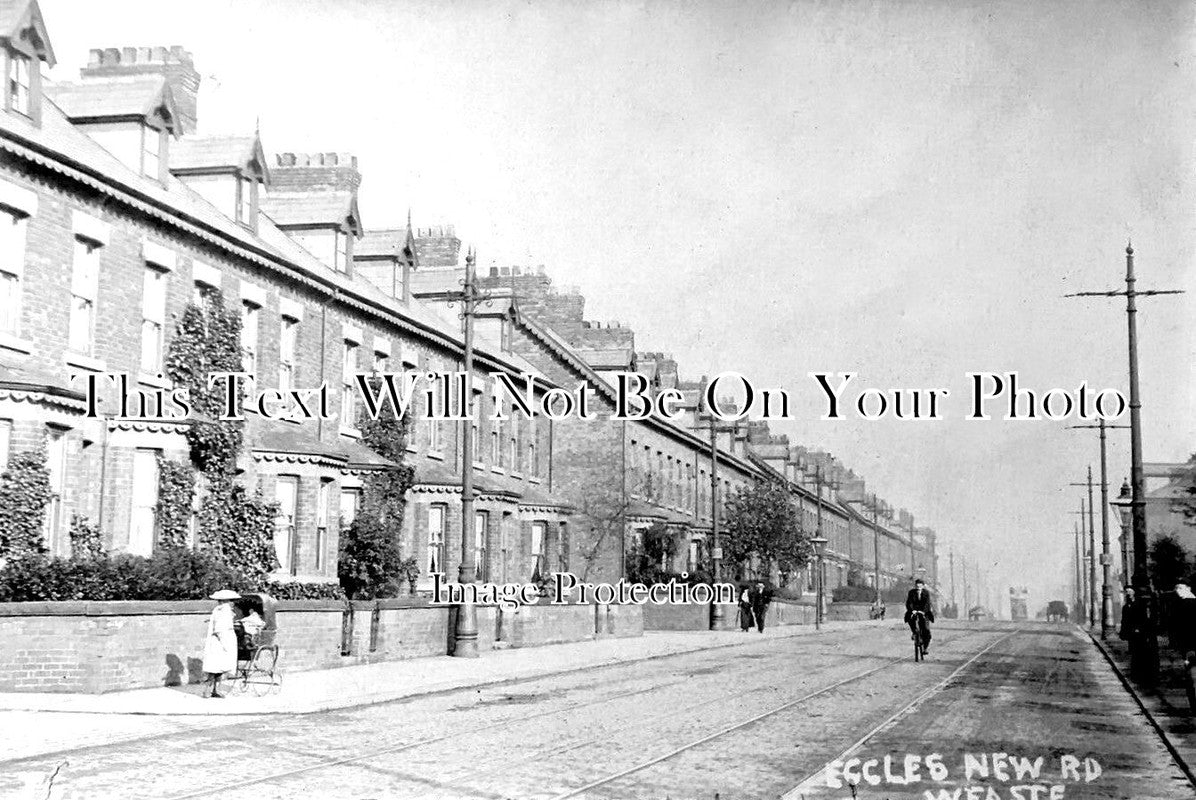 LA 5204 - Eccles New Road, Weaste, Salford, Manchester, Lancashire c1905