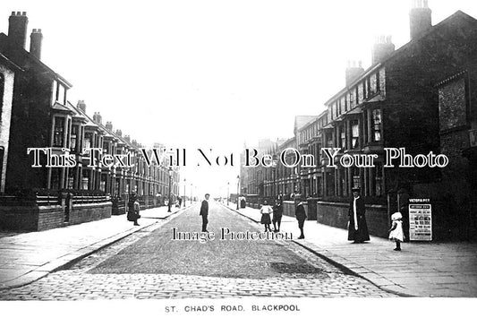 LA 5290 - St Chads Road, Blackpool, Lancashire c1907