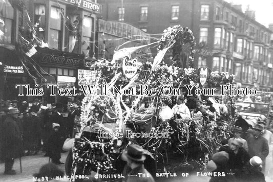 LA 5307 - Blackpool Carnival, Battle Of Flowers, Lancashire 1924