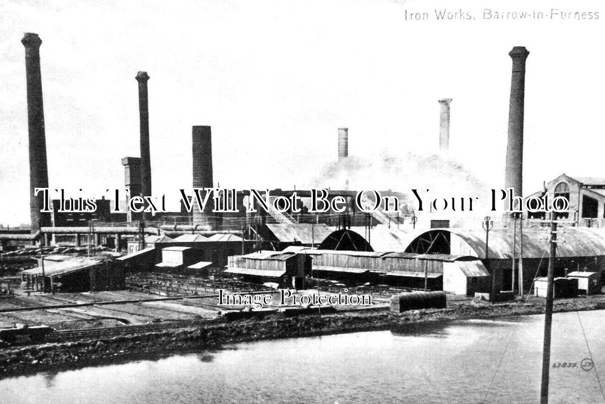 LA 5336 - Iron Works, Barrow In Furness, Lancashire c1915