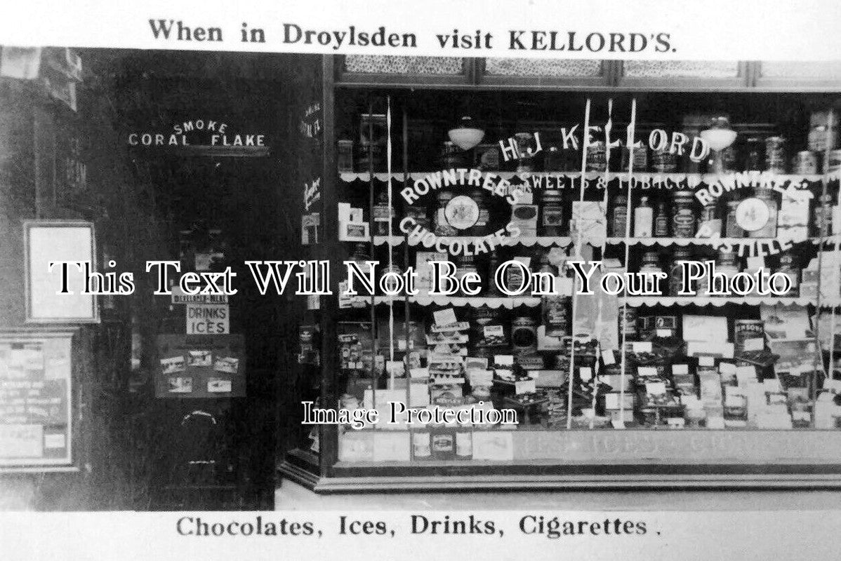 LA 5338 - Kellords Shop Front, Droylsden, Lancashire c1925