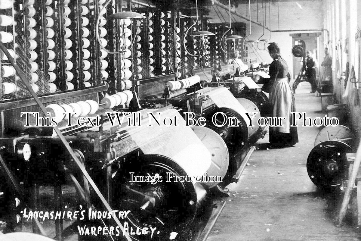 LA 5347 - Warpers Alley Cotton Mill, Blackburn, Lancashire c1908